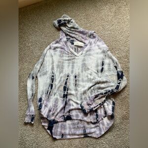Gray and Purple Women's Cover-Up, Size M